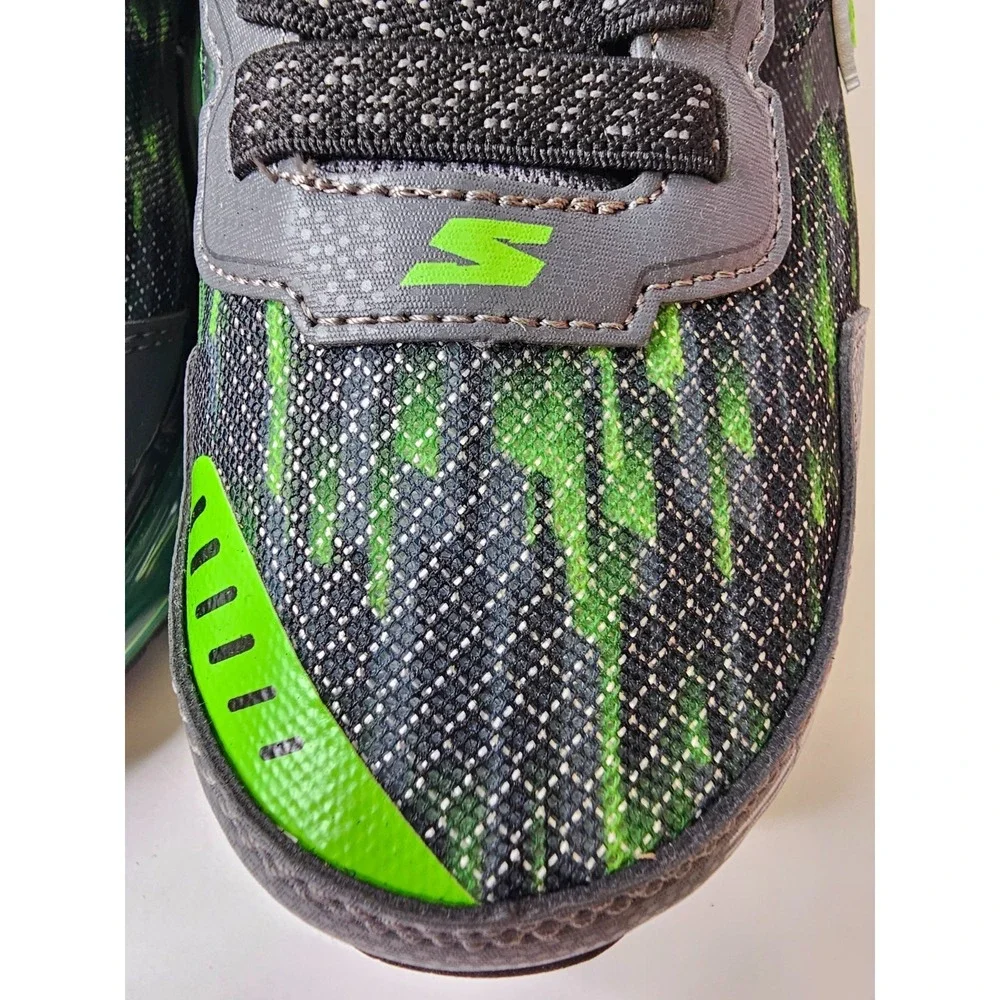 New Skechers Skech-Air‎ Boys 4.5 97735L/BCCL mega-azide black/charcoal/lime